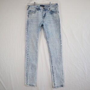 True Religion Jeans Mens 30 Rocco Relaxed Skinny 5-Pocket Stretch Denim Blue